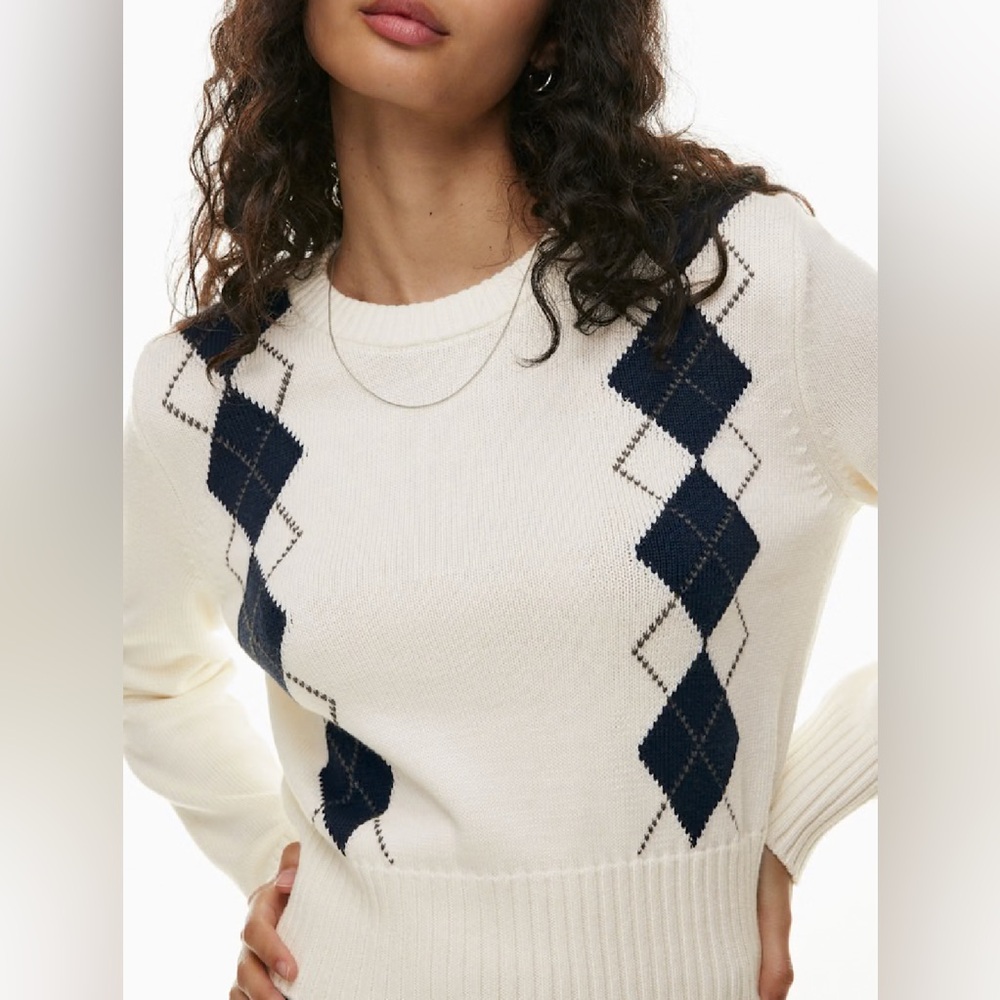 Sunday Best Cotton Cashmere Argyle Sweater